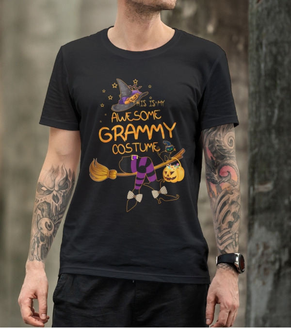 This Is My Awesome Grammy Costume Halloween Witch T-Shirt