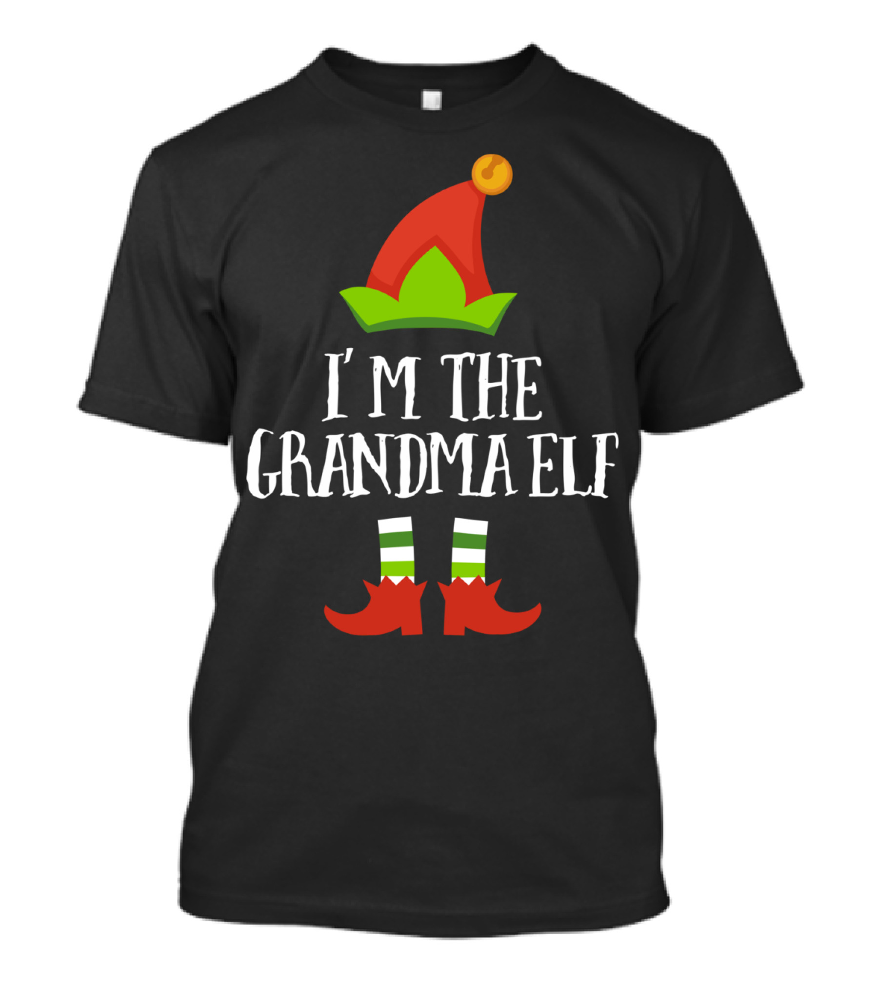 I'm The Grandma Elf Christmas Matching Family Group T-Shirt