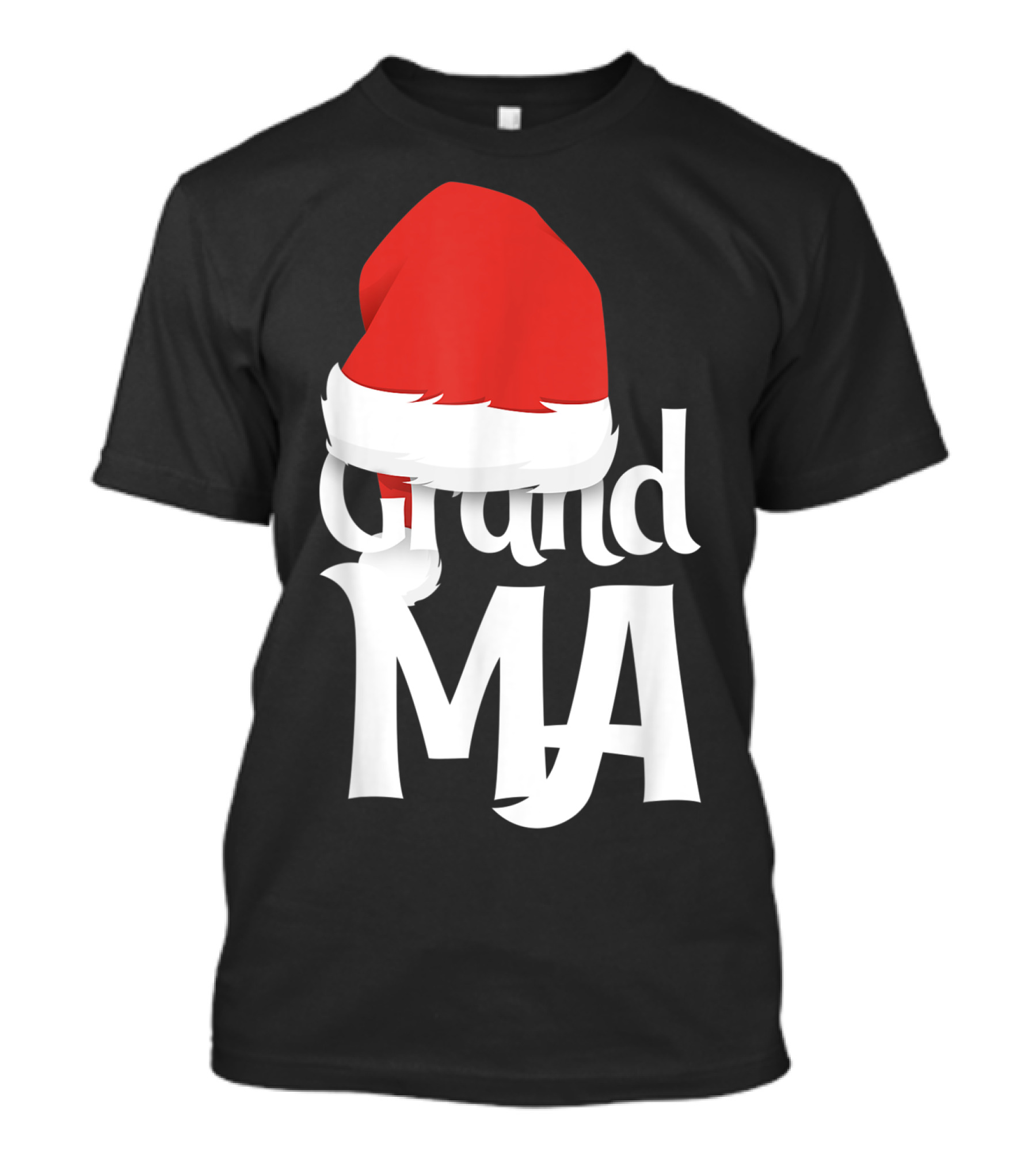 Grandma MA With Santa Hat T-Shirt