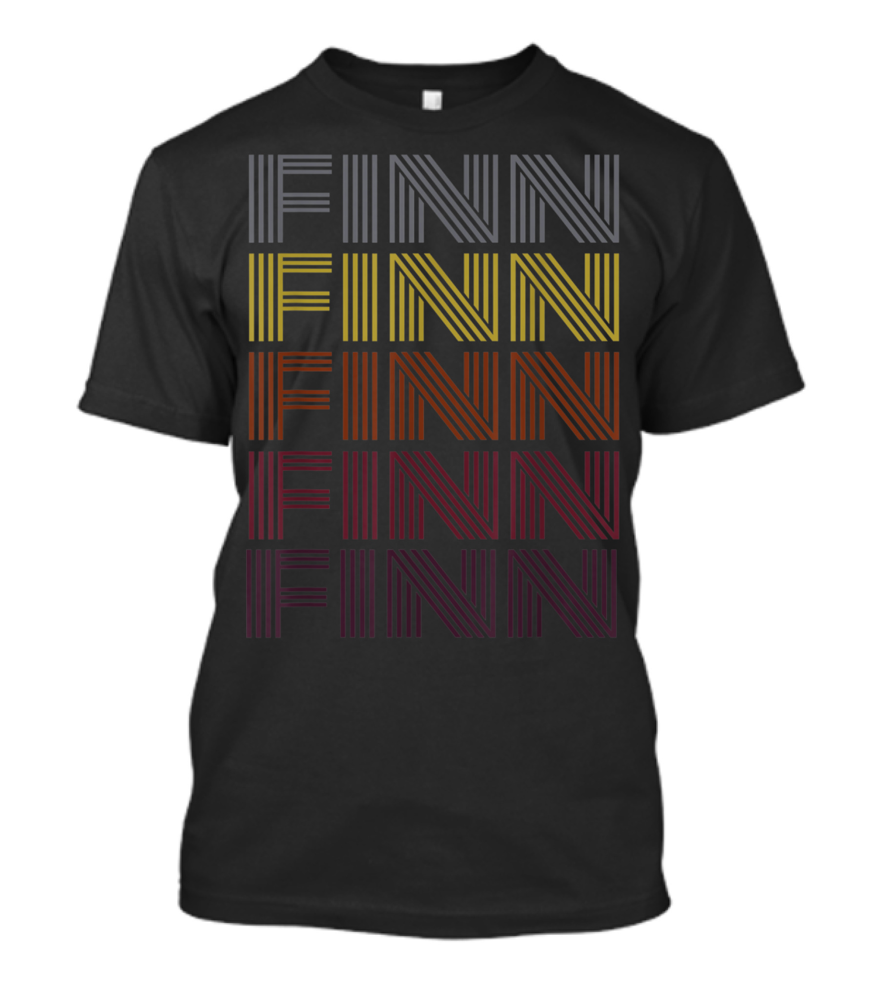 Finn Gradient Multicolor Stripes T-Shirt