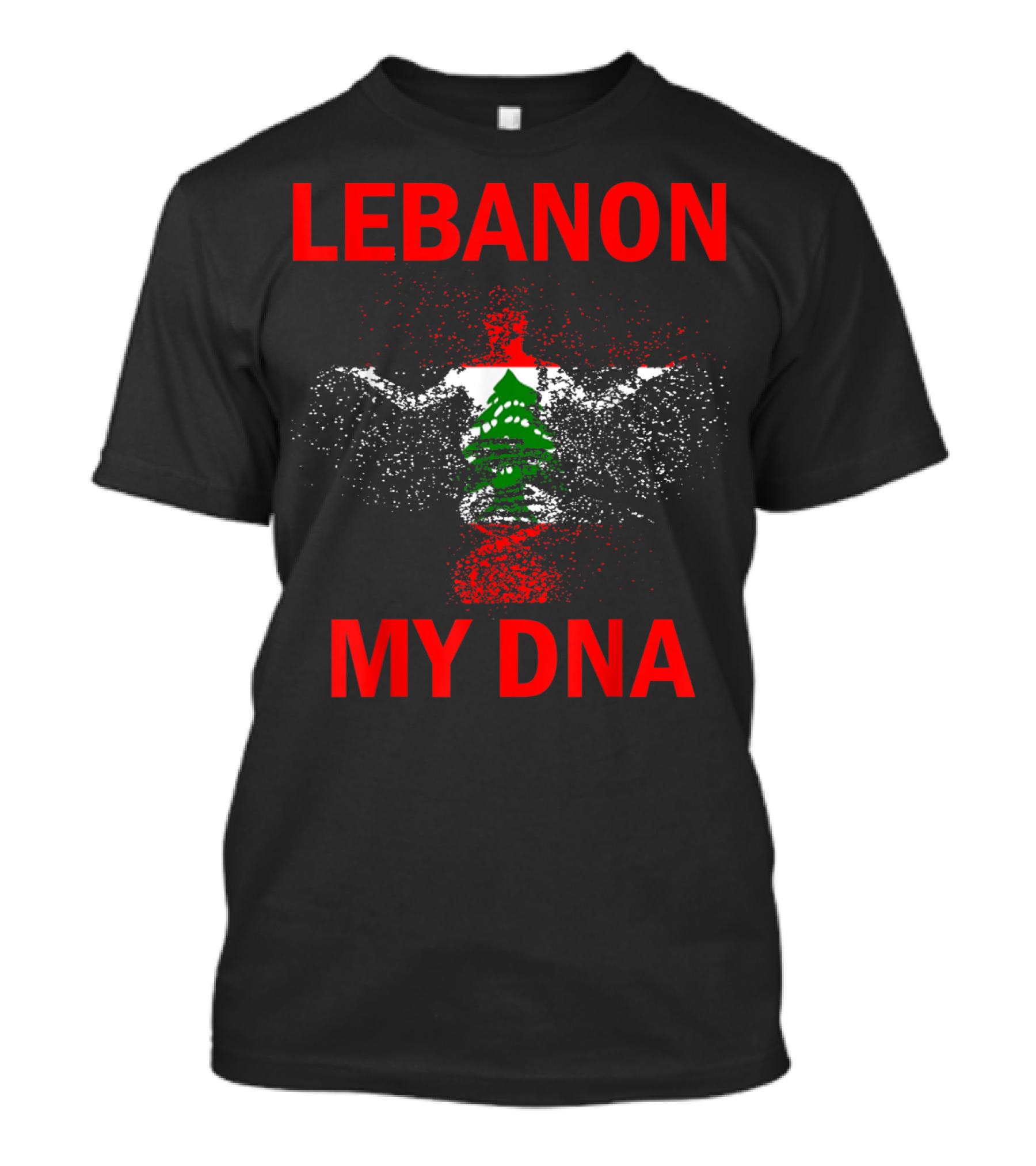 Lebanon My DNA Lebanese Flag Heritage Pride T-Shirt
