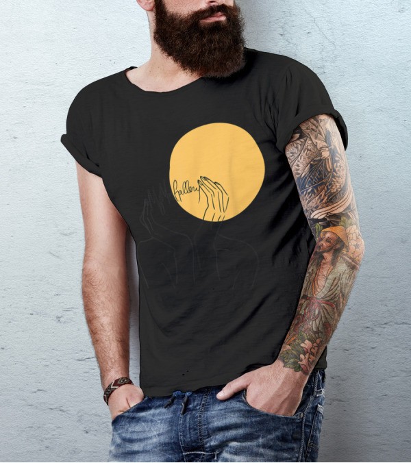 My Mod Gallery Hands Yellow Circle T-Shirt