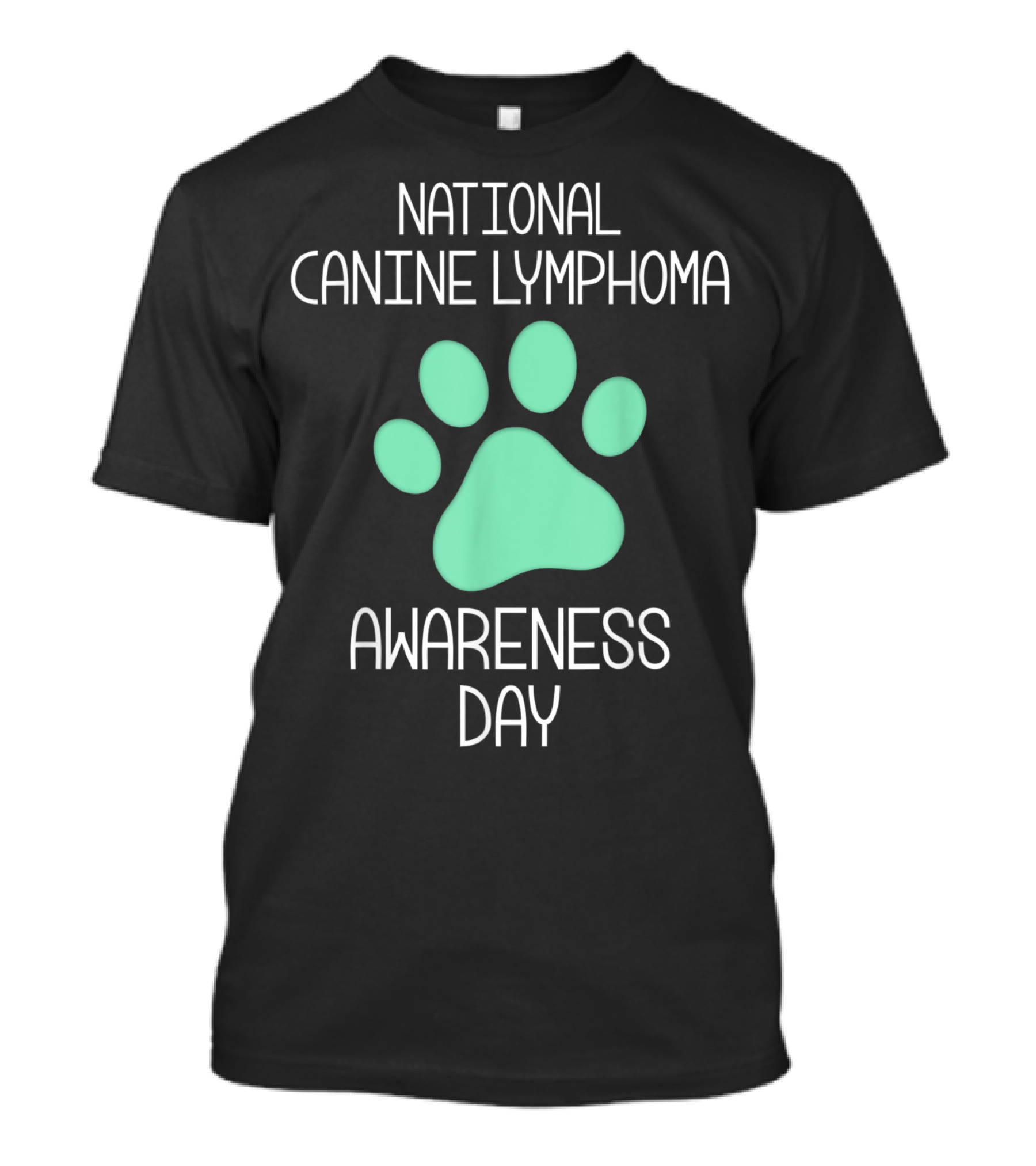 National Canine Lymphoma Awareness Day Paw Prints T-Shirt