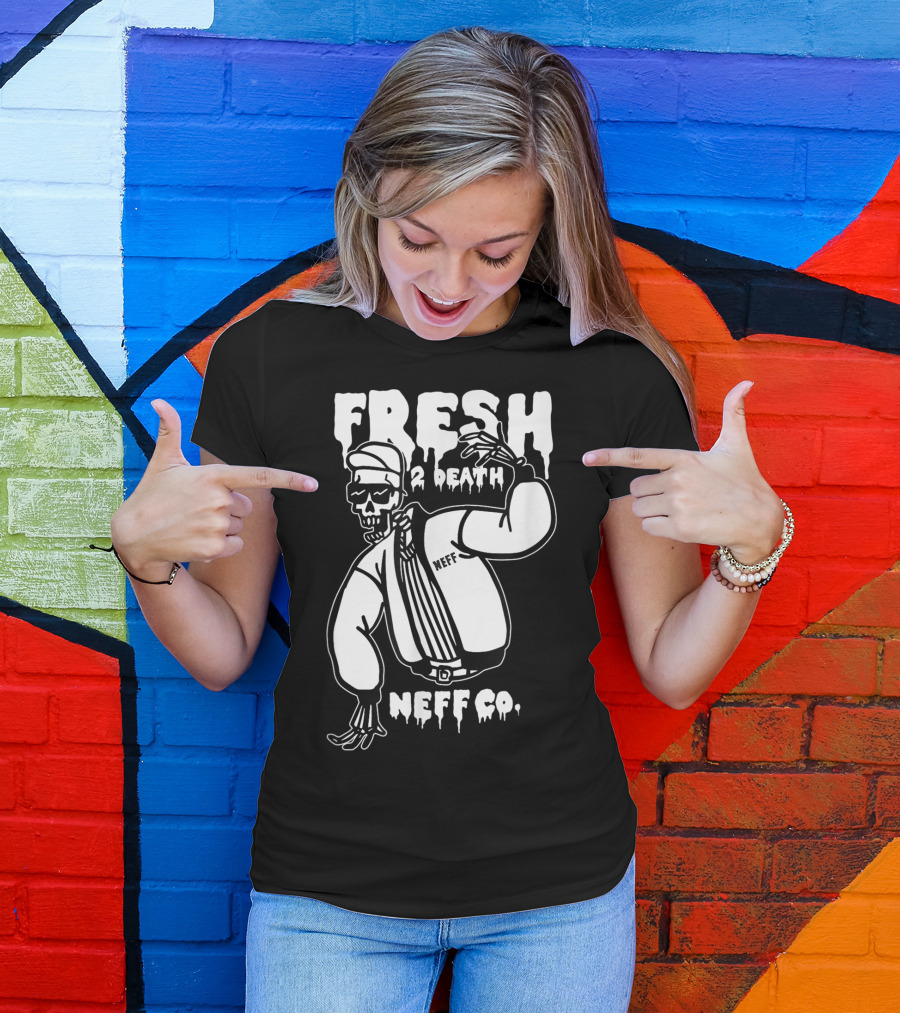 Neff Co. Fresh 2 Death Rad Skeleton Man T-Shirt