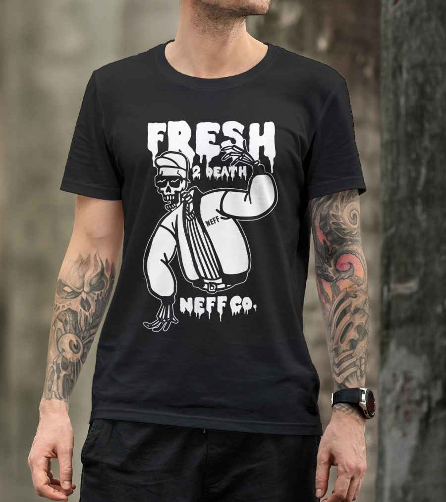Neff Co. Fresh 2 Death Rad Skeleton Man T-Shirt