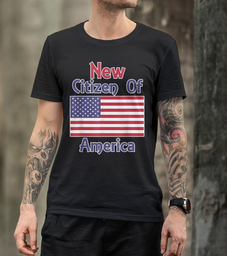 New Citizen Of America United States Flag T-Shirt