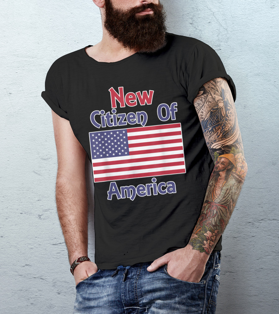 New Citizen Of America United States Flag T-Shirt