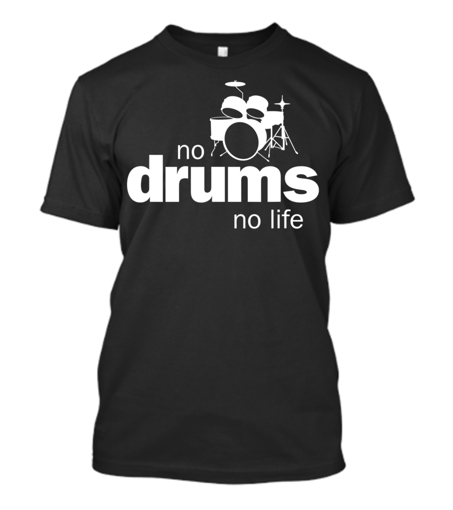 No Drums No Life Individual Music Drummer Passion Essentials T-Shirt