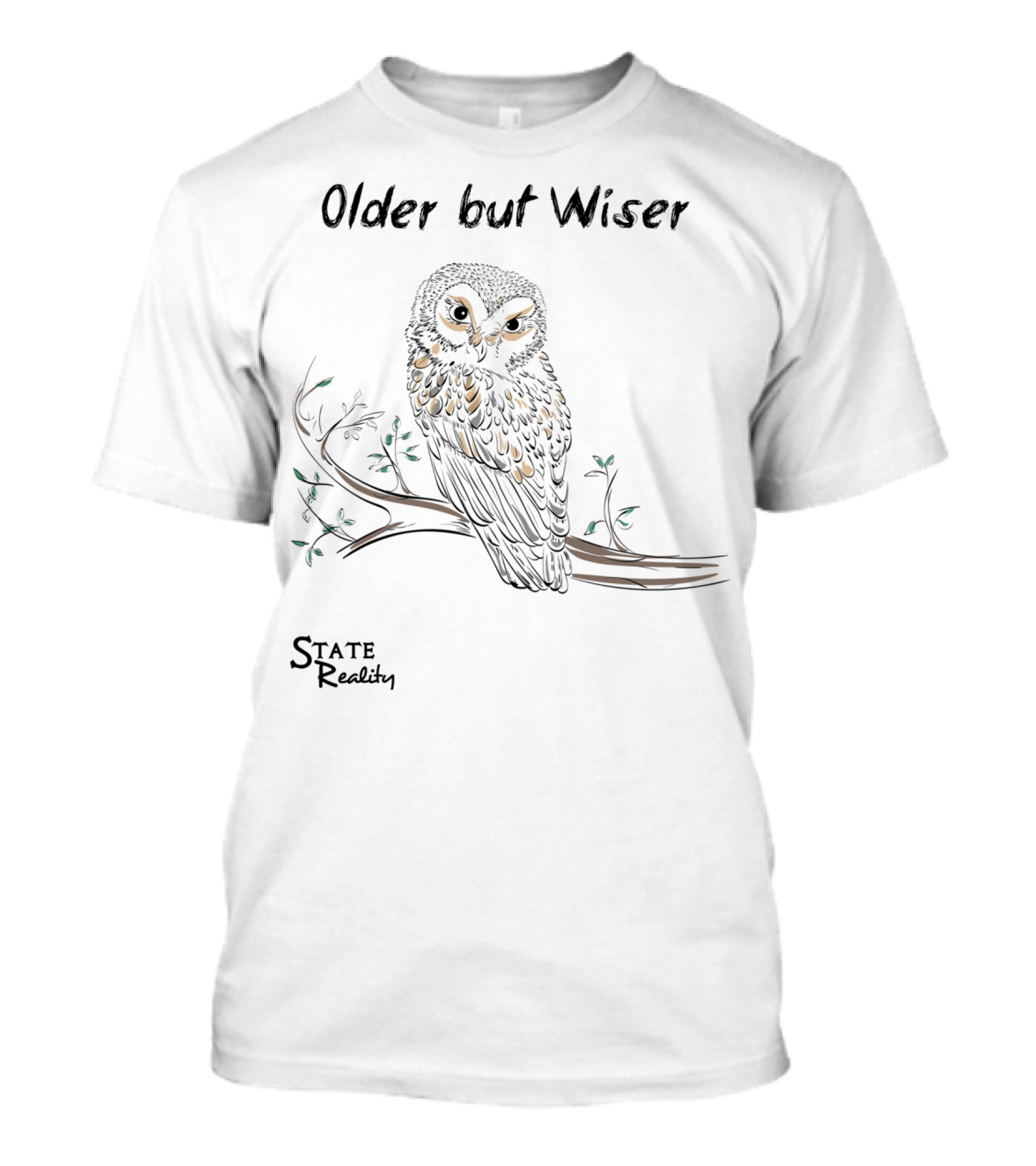 Older But Wiser Owl State Reality T-Shirt