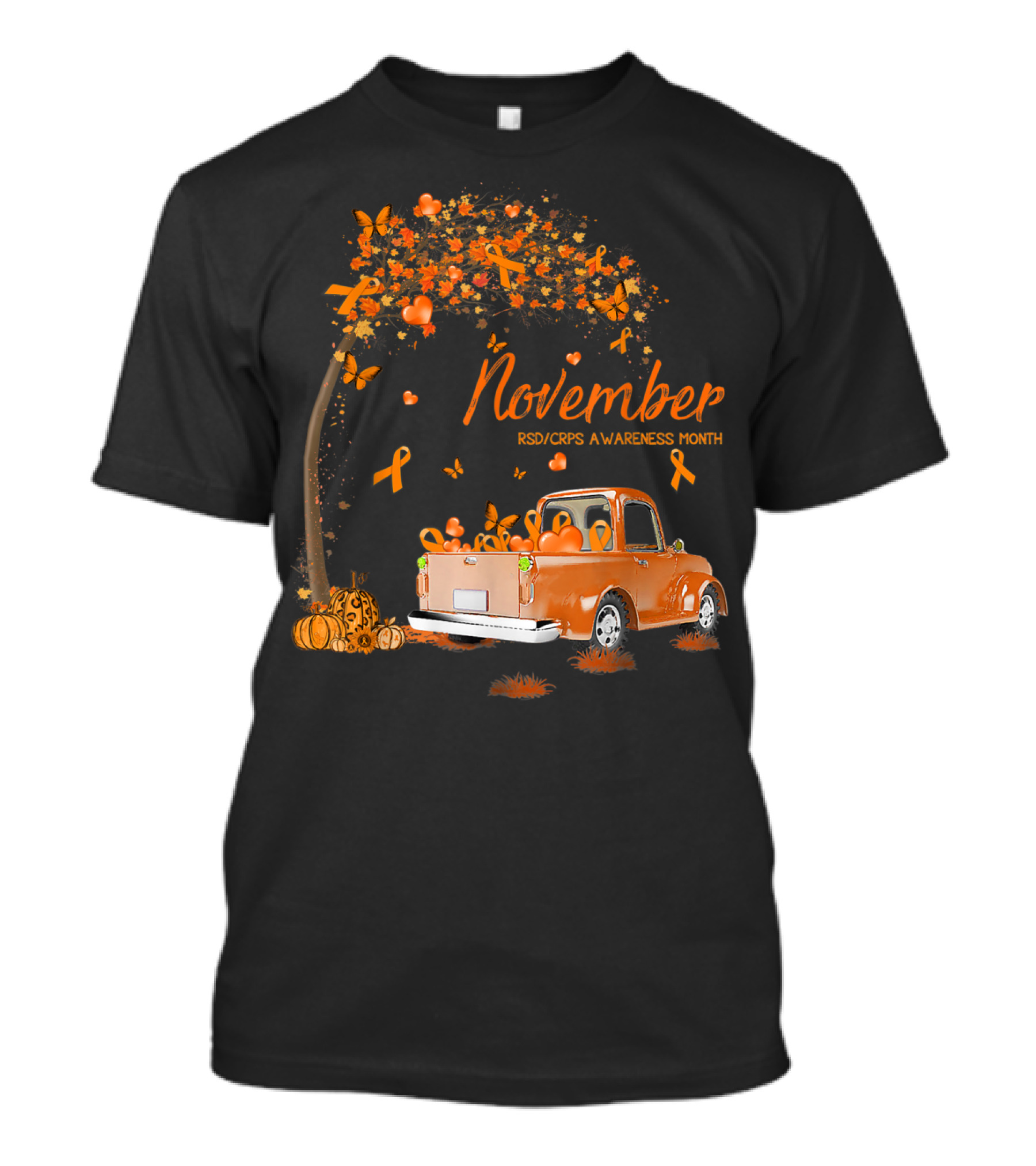 November Orange Truck RSD CRPS Awareness Month T-Shirt