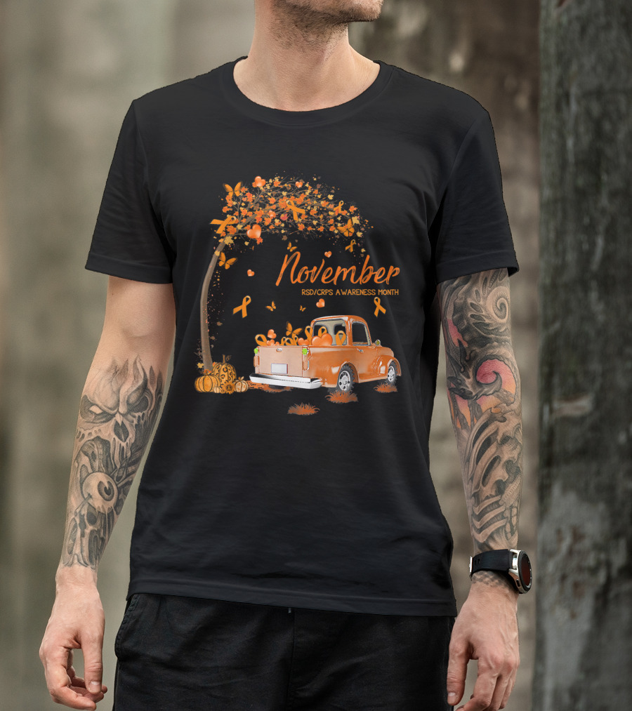 November Orange Truck RSD CRPS Awareness Month T-Shirt