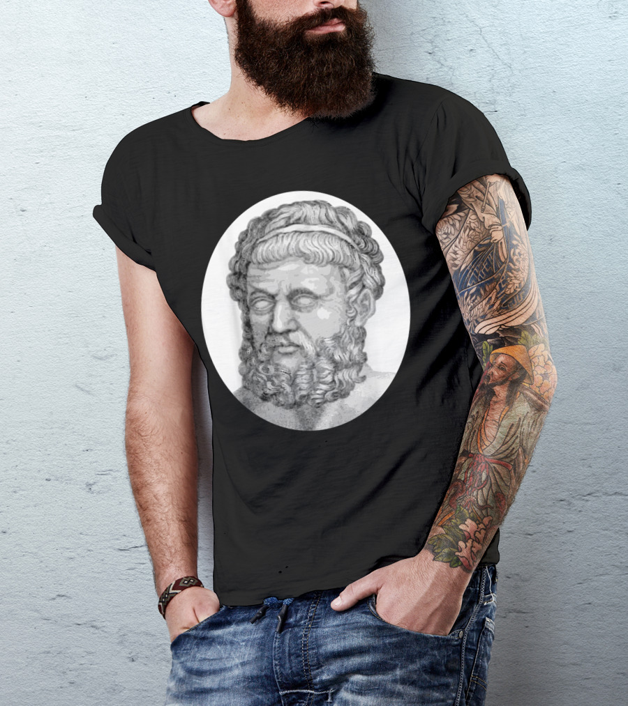Pindar Bust Ancient Greek Lyric Poet Poetry Greece T-Shirt