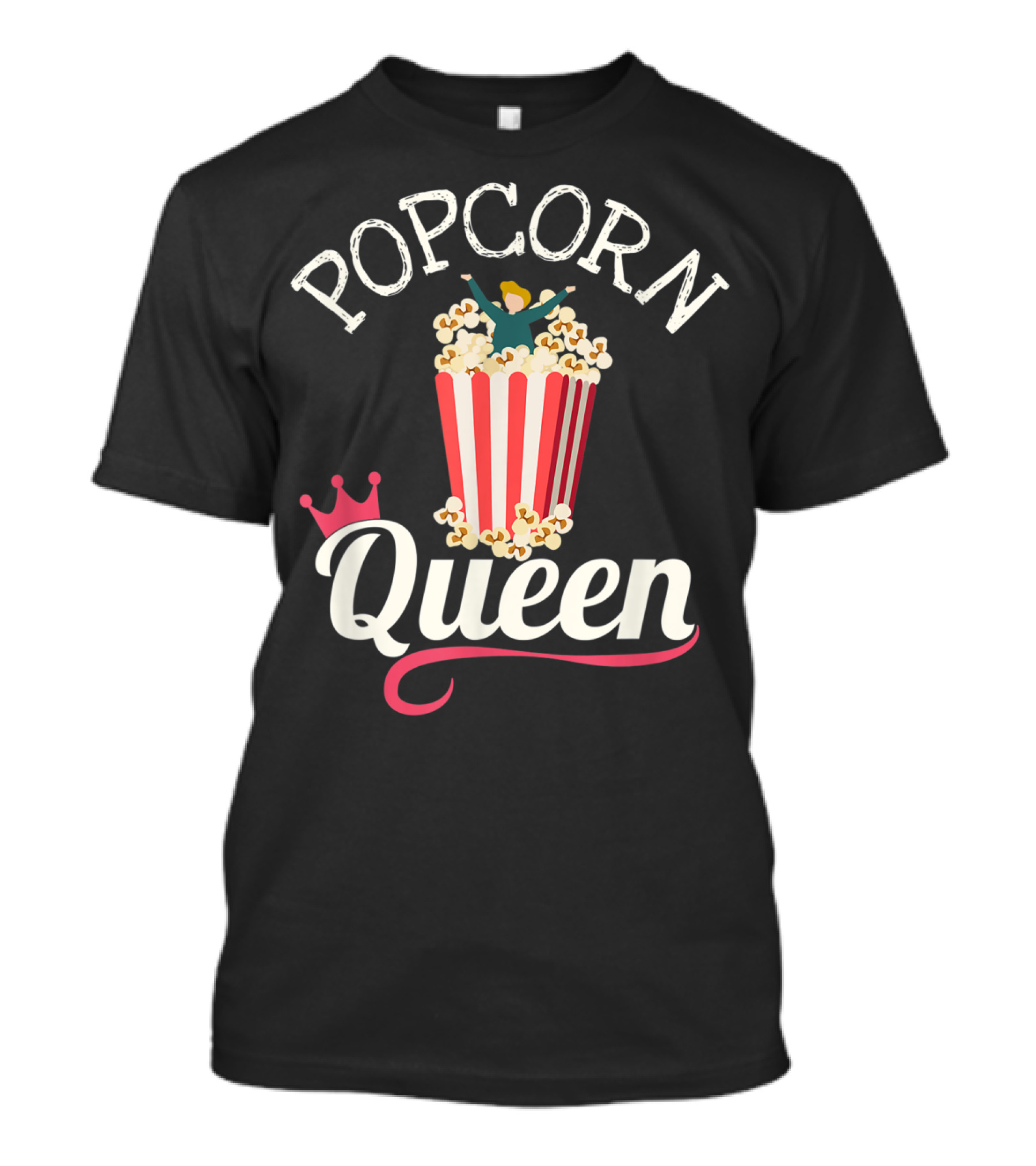 Popcorn Queen Snack Popcorn Lover Girl Product T-Shirt