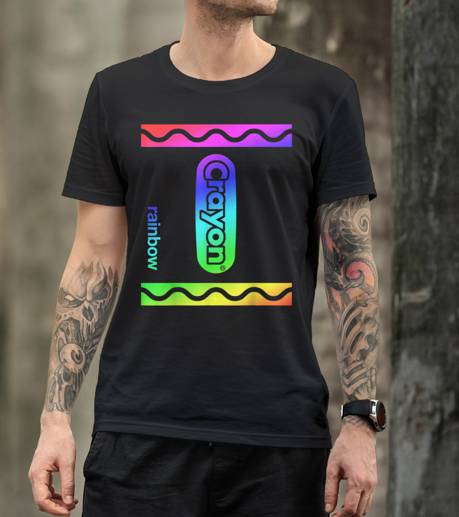 Rainbow Crayon Box Crayon Full Set T-Shirt