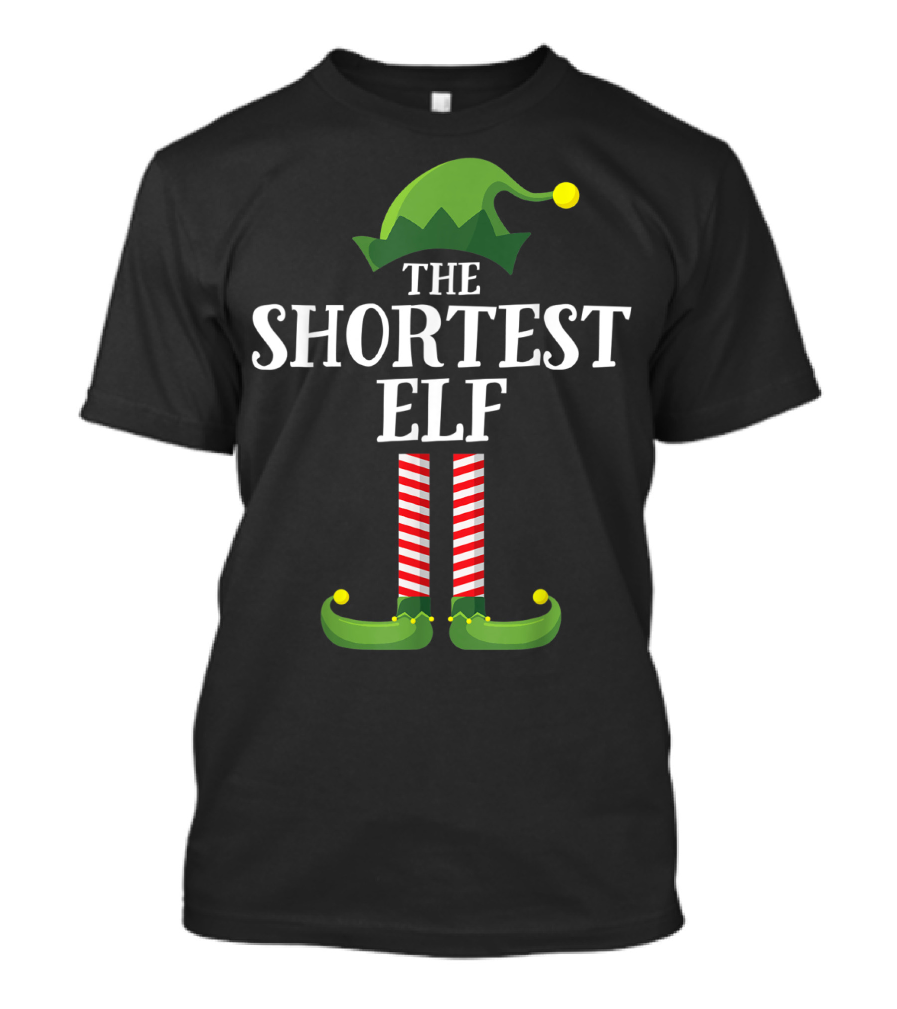 The Shortest Elf Matching Family Group Christmas Humor T-Shirt