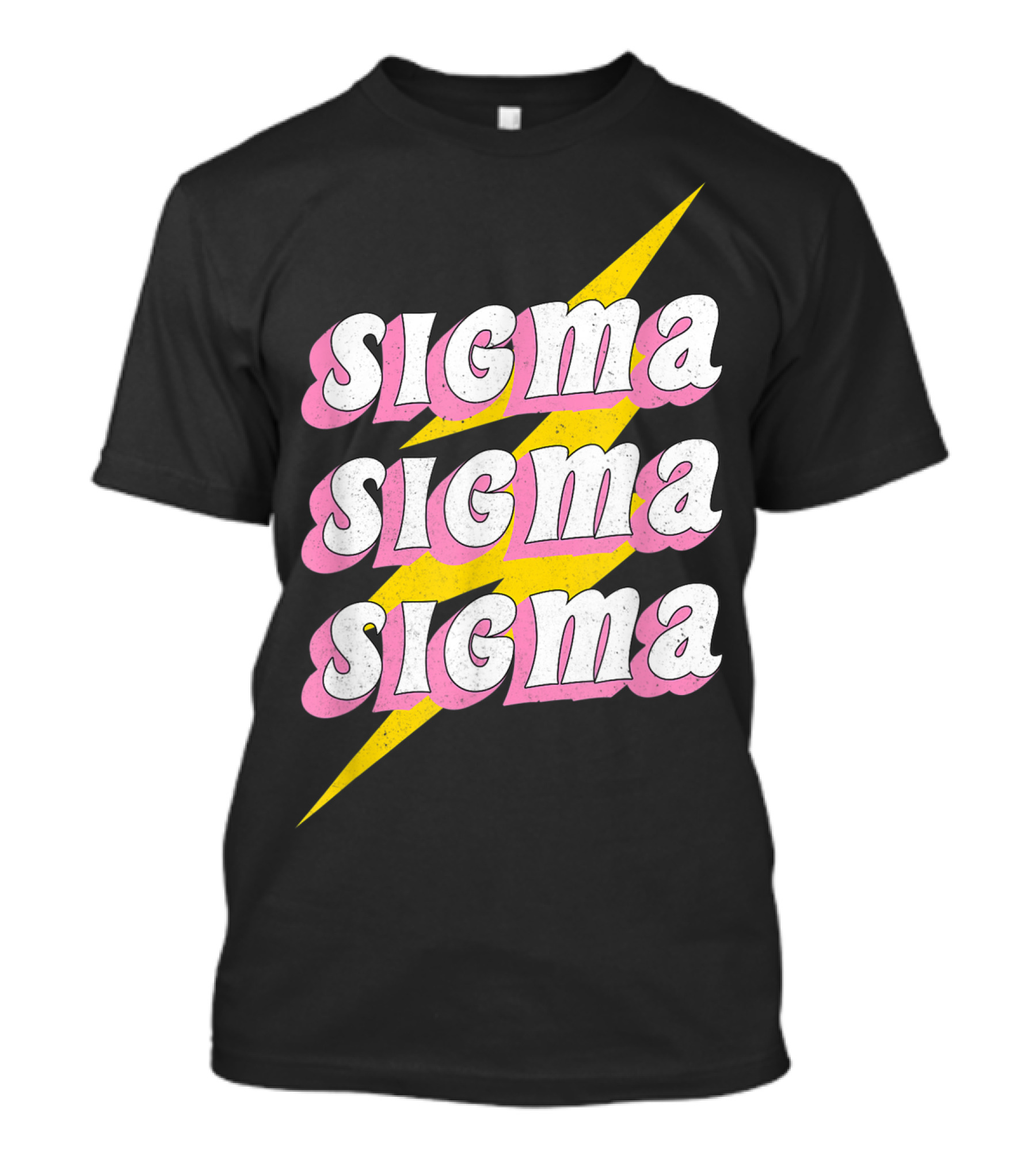 Sigma Sigma Sigma 70S Greek Lightning Bolt T-Shirt