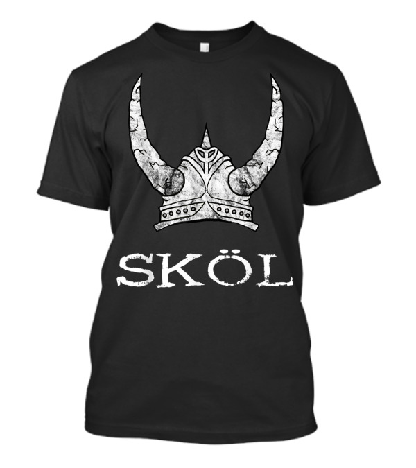 Skol Viking Helmet Nordic Scandinavian Norse Iconic T-Shirt