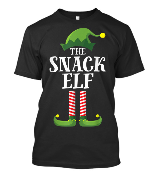 The Snack Elf Matching Family Group Christmas T-Shirt