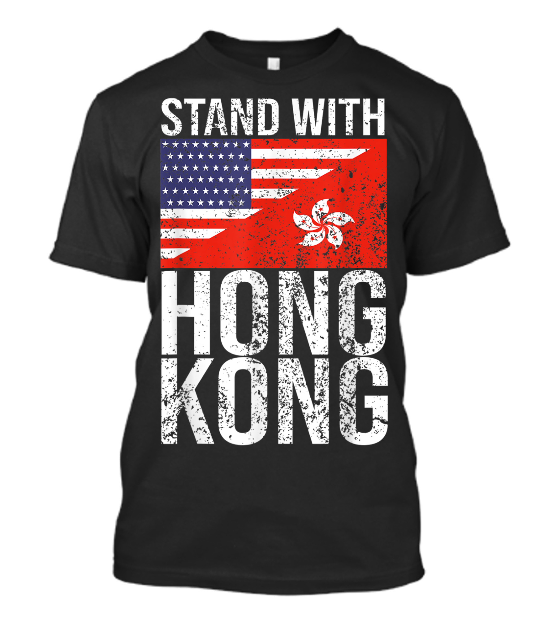 Stand With Hong Kong American Flag Symbol Of Democracy T-Shirt
