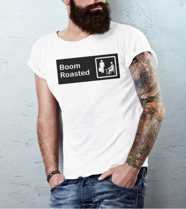 Boom Roasted Office Icon Comedy Reference T-Shirt