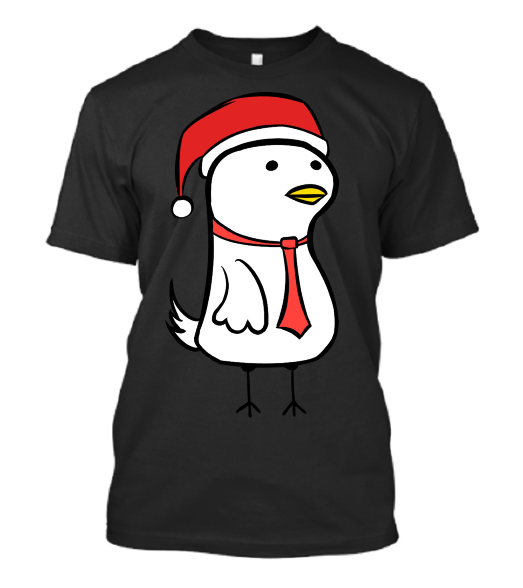 Christmas Chicken Tie Vaporwave Aesthetic Japanese Plaza T-Shirt