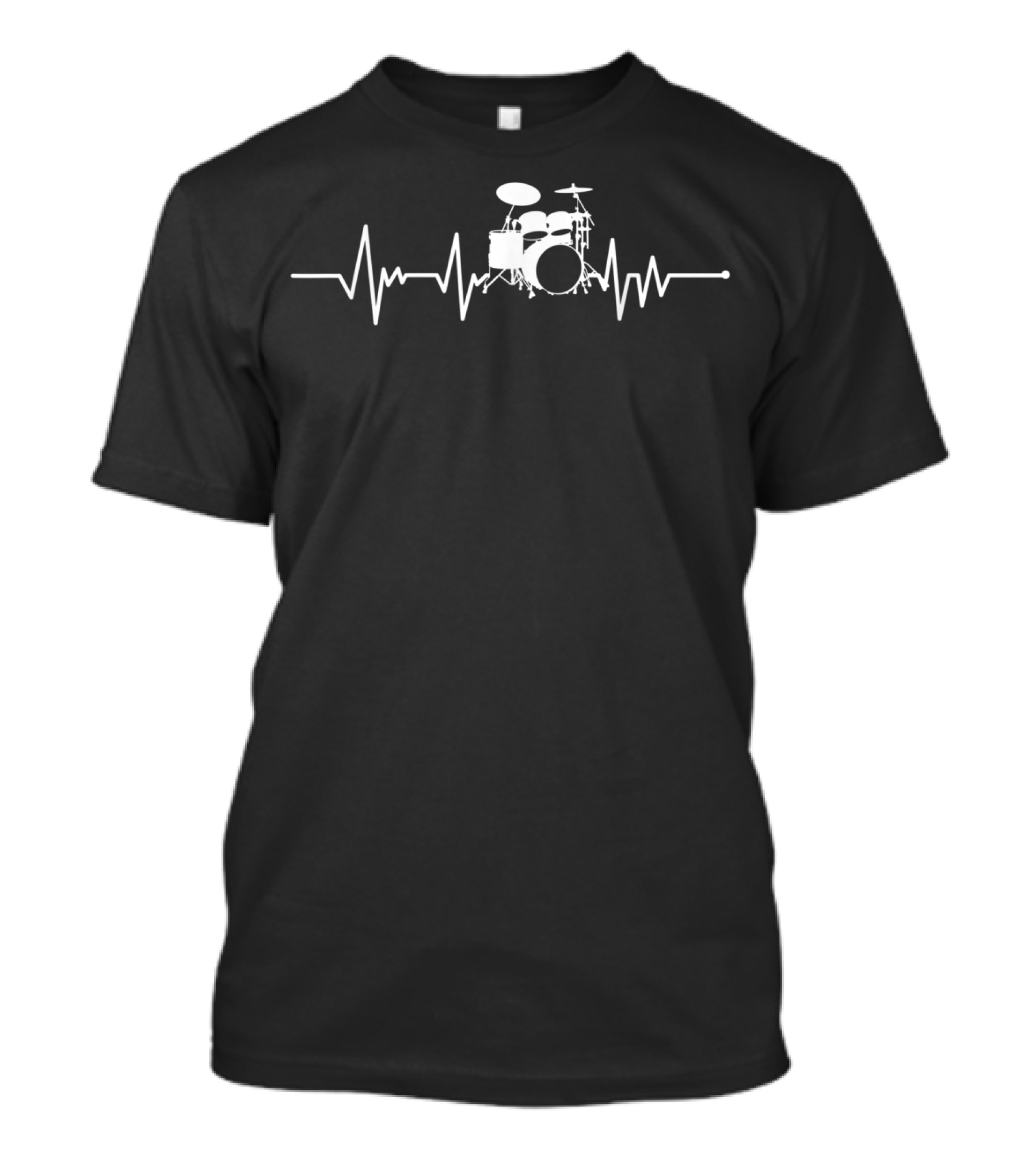 Heartbeat Drum Kit Rhythm For Drummers T-Shirt