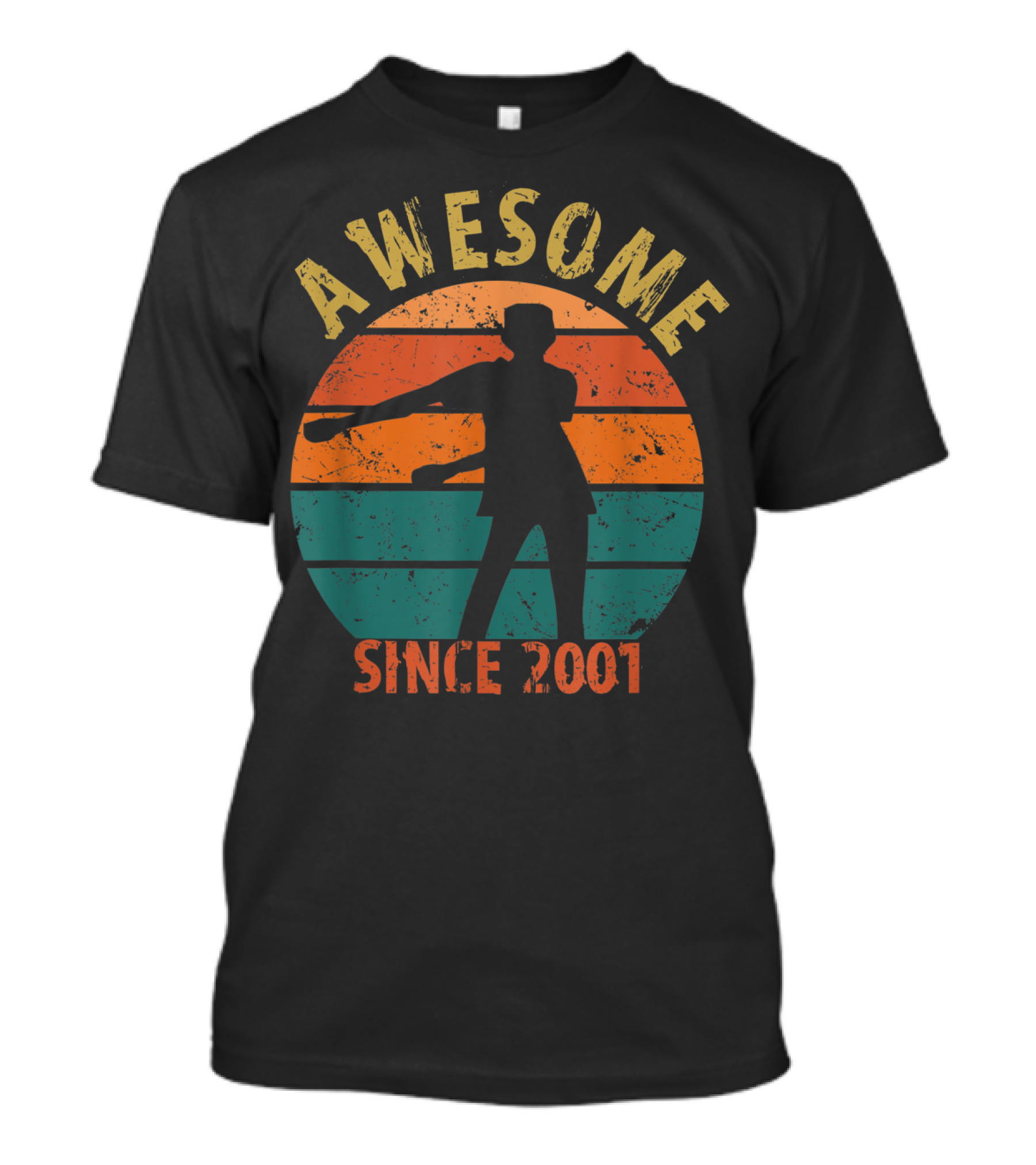 Awesome Flossing Vintage Silhouette Since 2001 T-Shirt