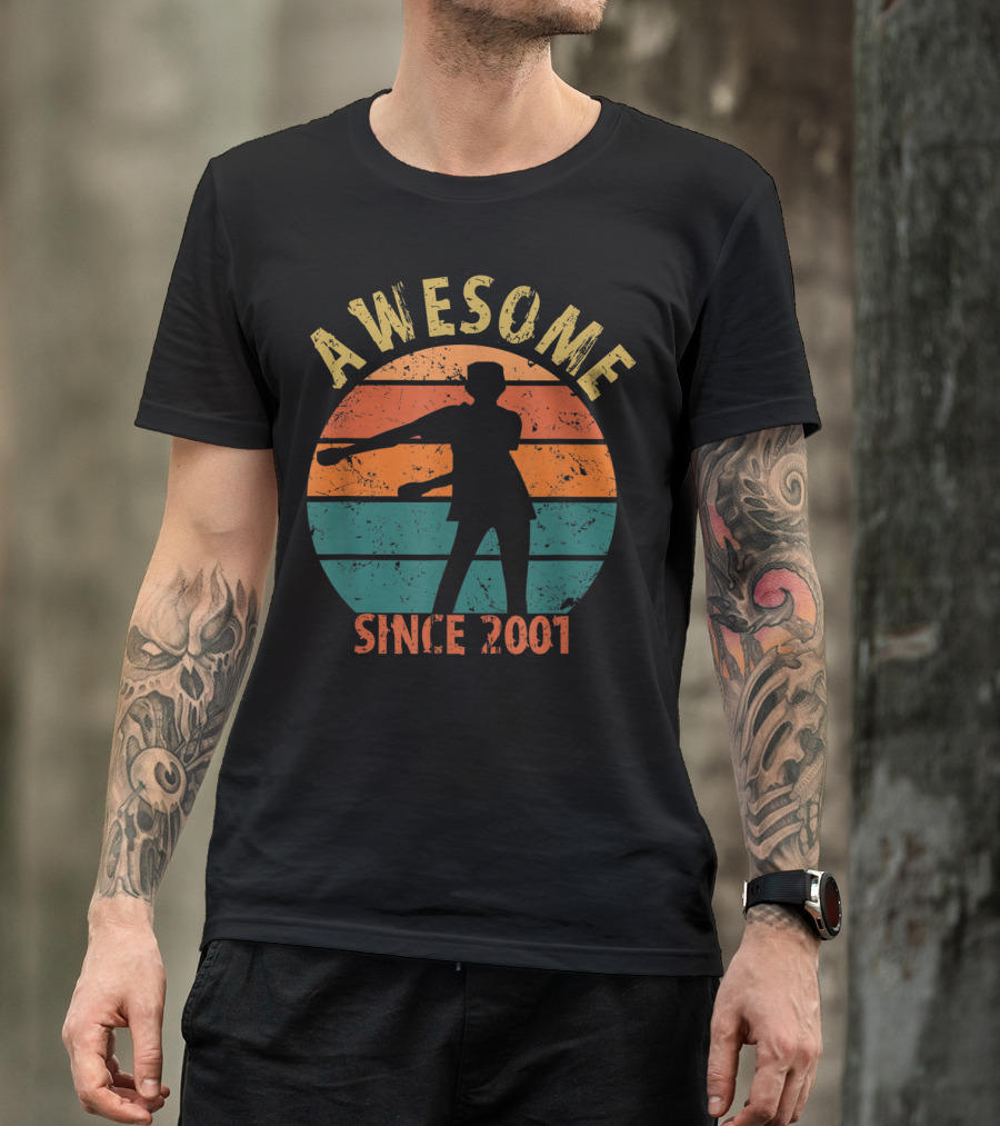 Awesome Flossing Vintage Silhouette Since 2001 T-Shirt