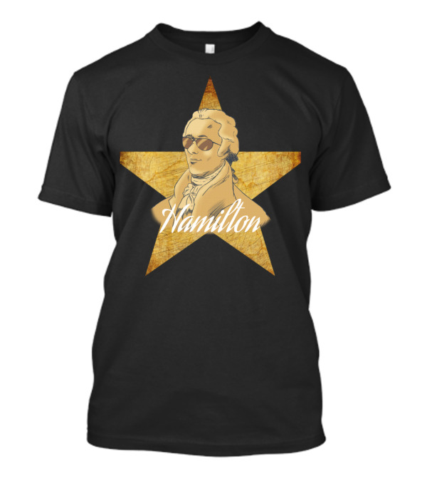 Hamilton Star Glasses Headphones Fan T-Shirt
