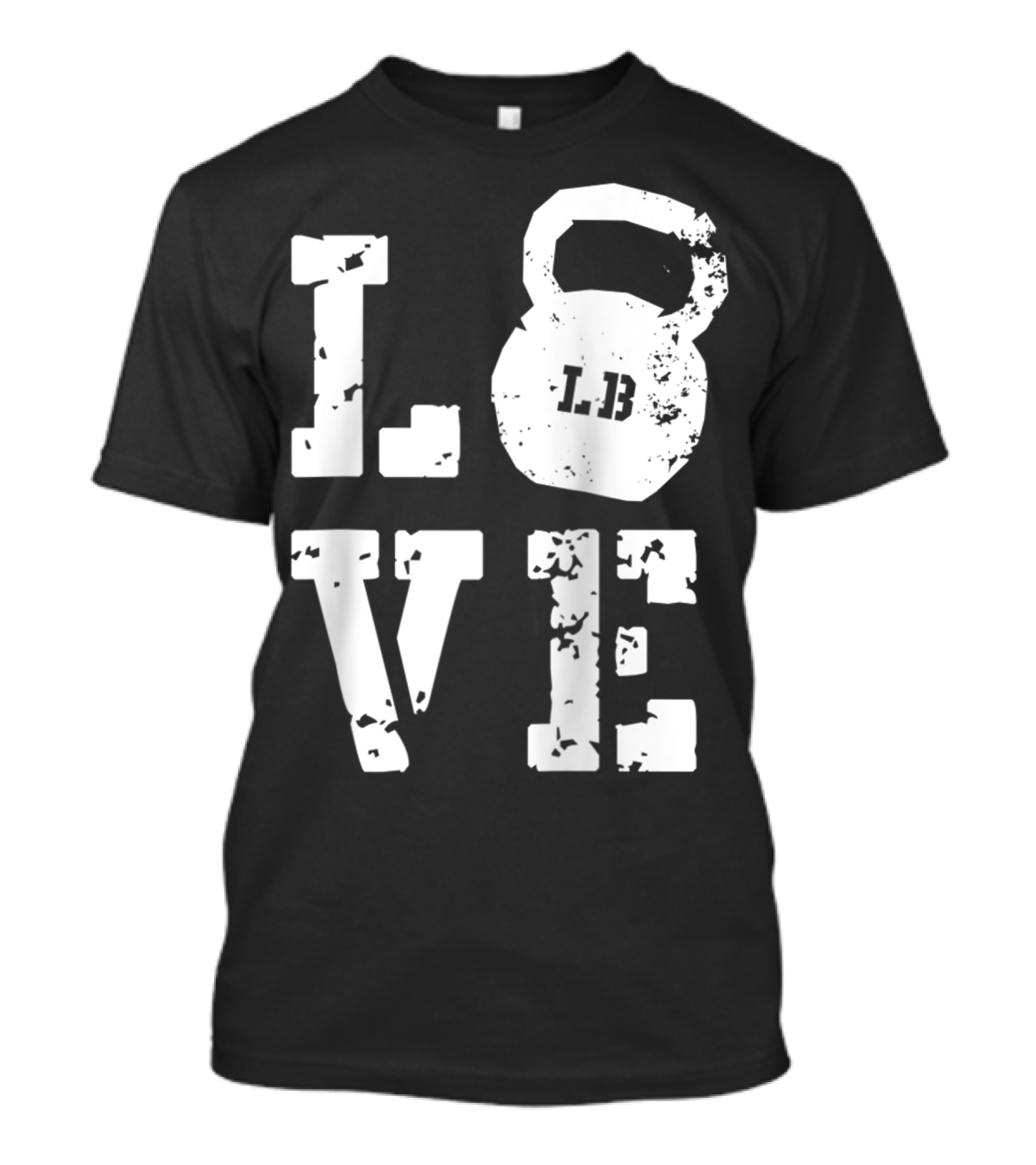 LOVE Kettlebell LB Gym Workout Exercise T-Shirt