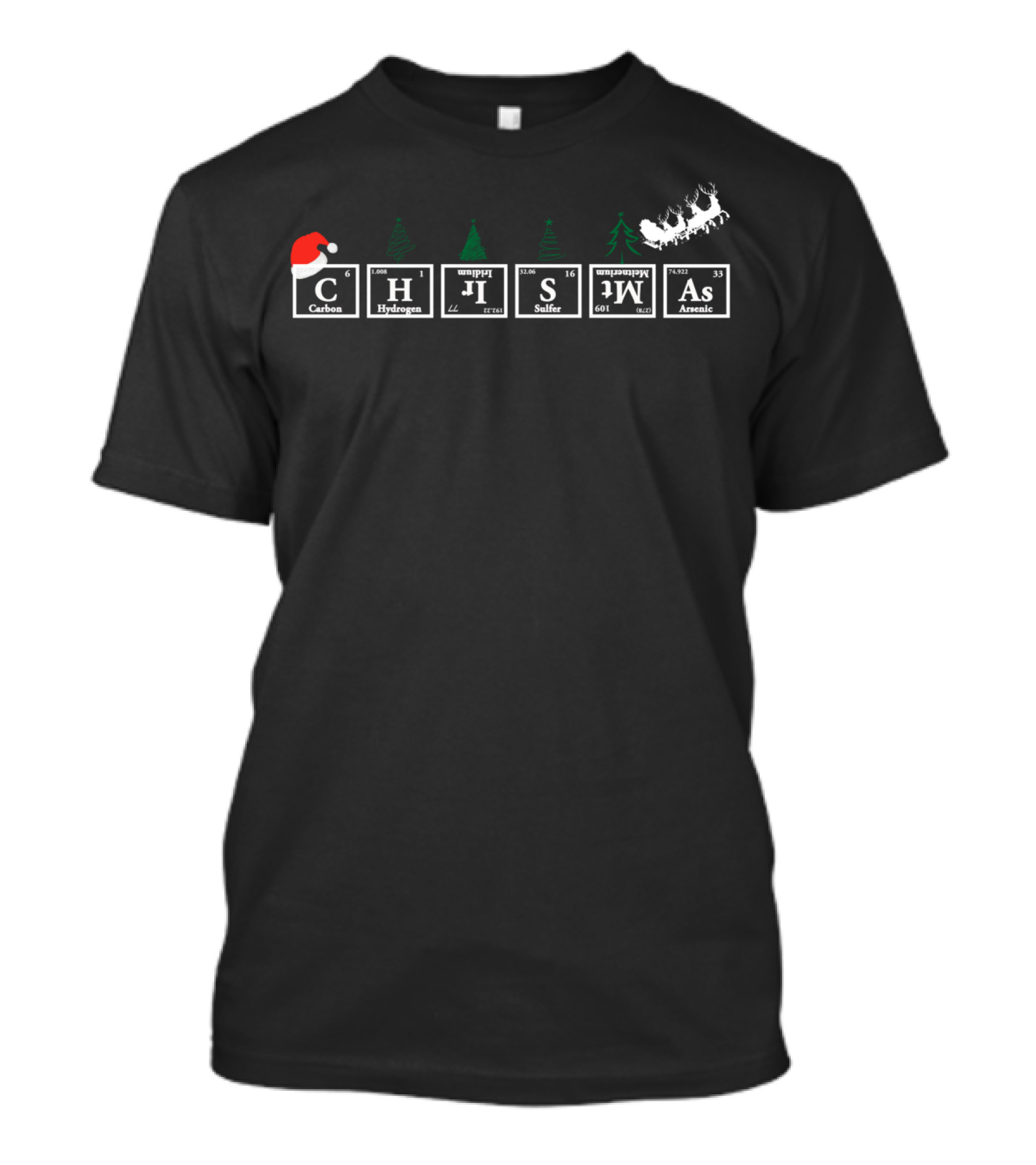 Christmas CH Ho Ho S Wa As Santa Sleigh T-Shirt