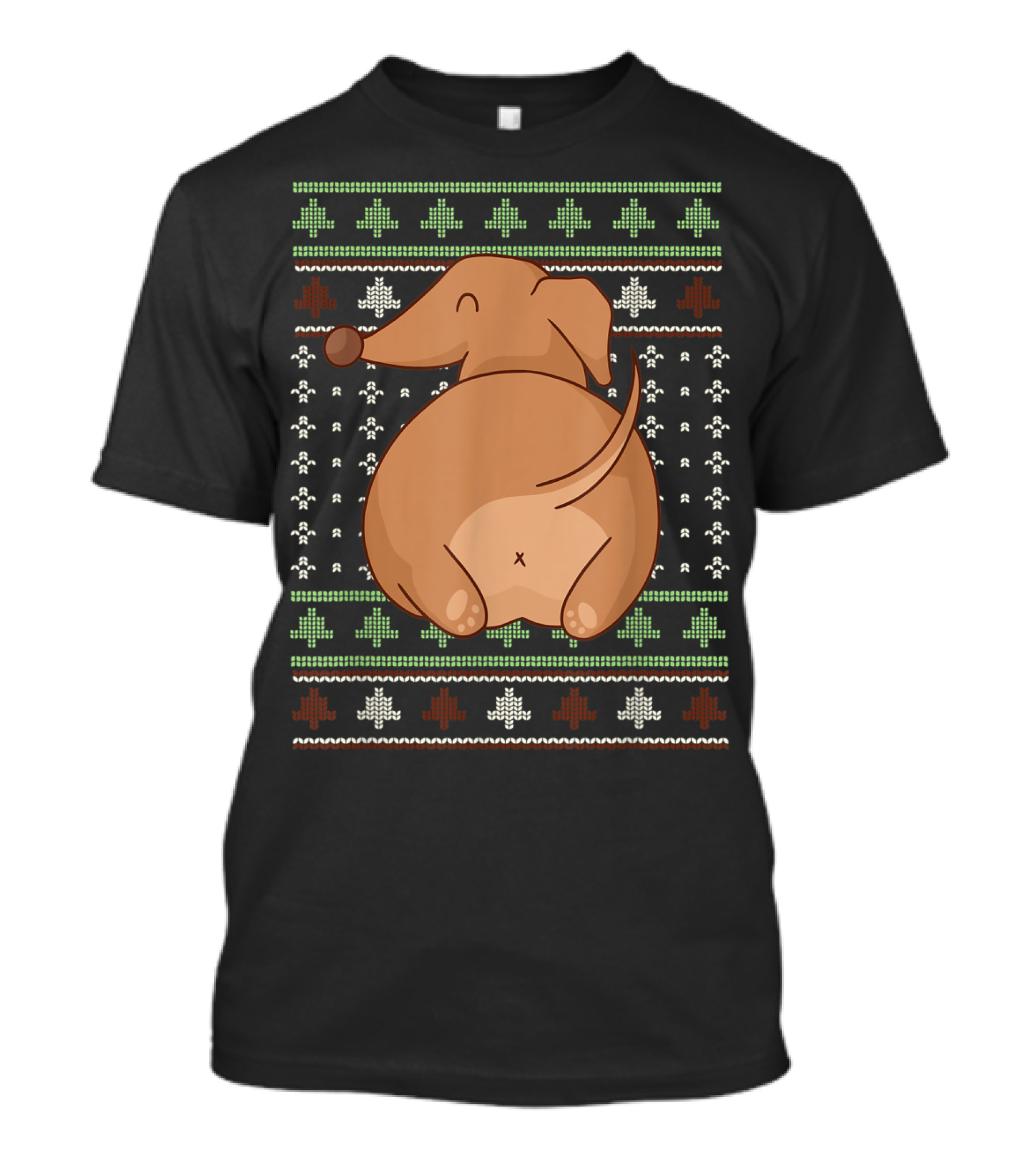 Dachshund Cute Christmas Ugly T-Shirt