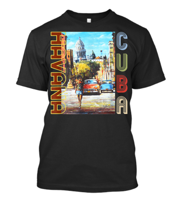 HAVANA CUBA VINTAGE STREET ART SCENE T-Shirt
