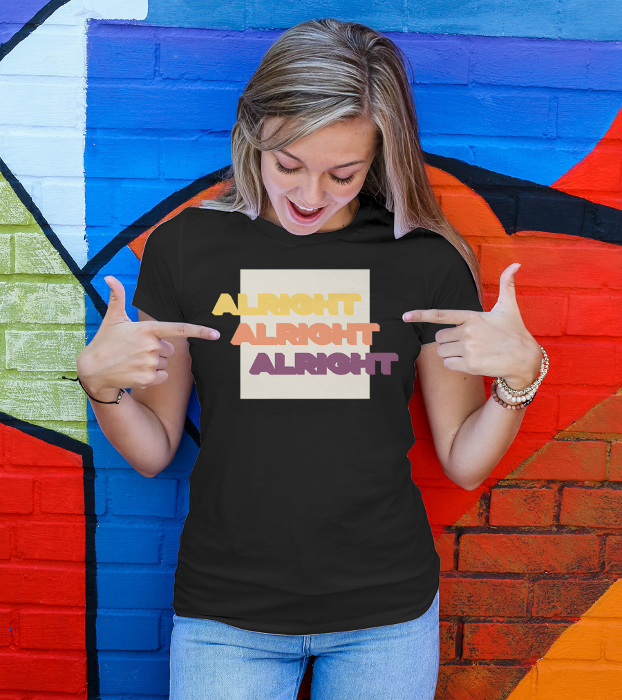 Alright Alright Alright Retro Gradient T-Shirt