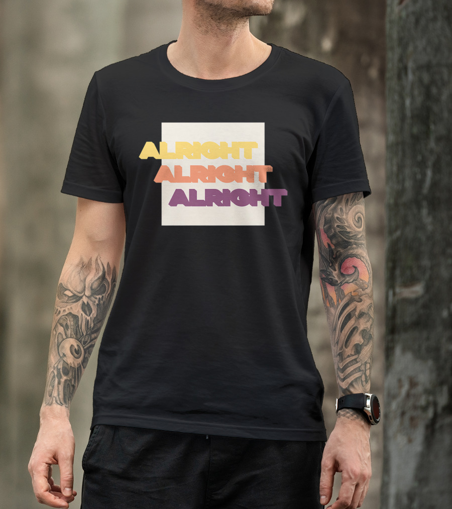 Alright Alright Alright Retro Gradient T-Shirt