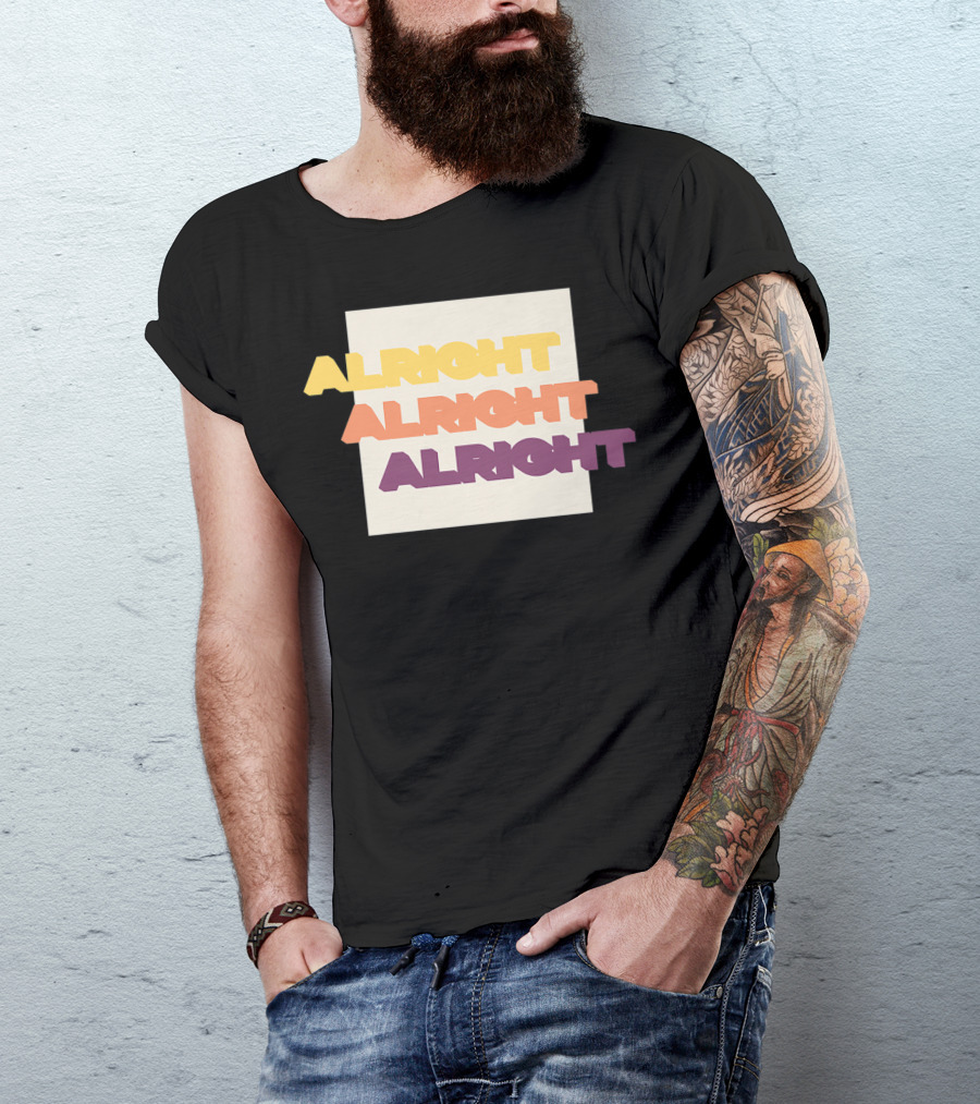 Alright Alright Alright Retro Gradient T-Shirt