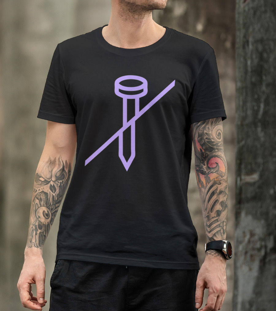 Atolye Civi Purple Nail T-Shirt