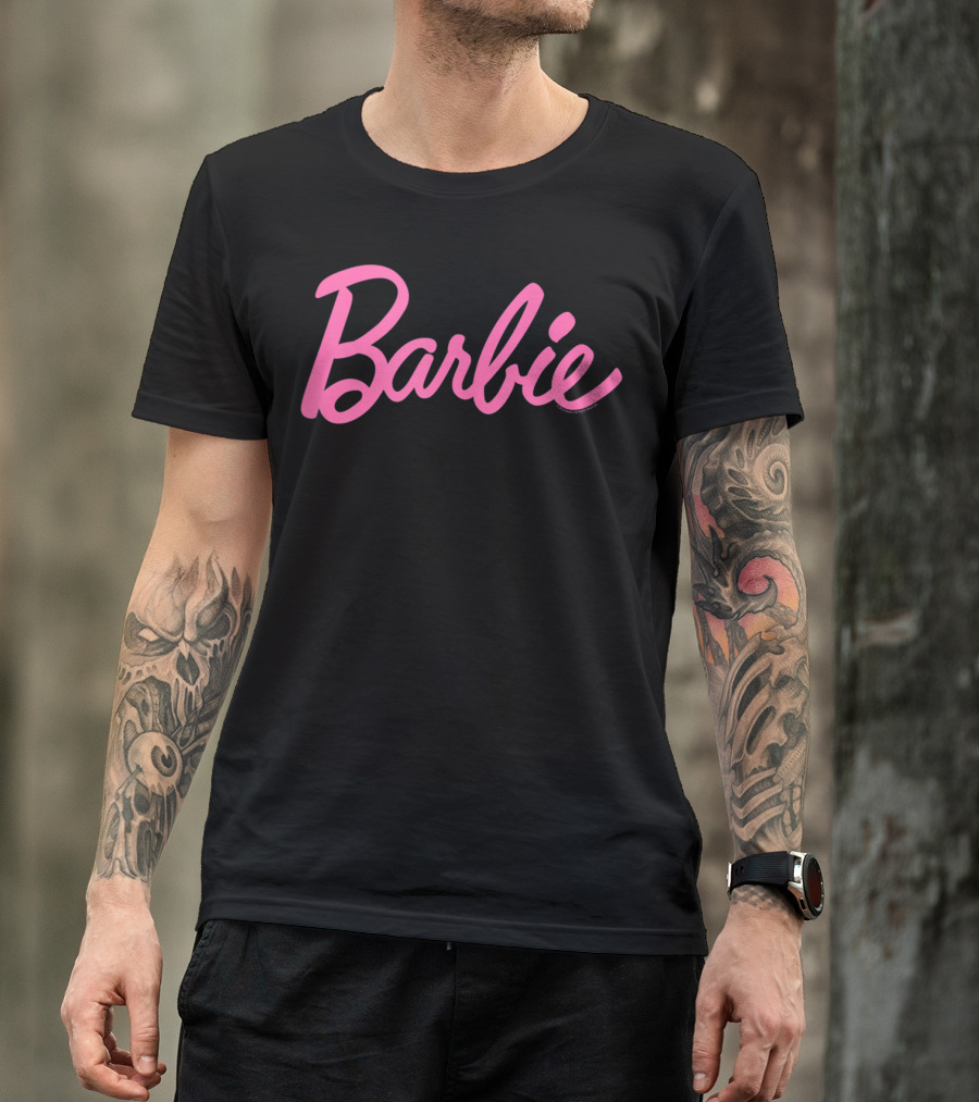 Barbie Pink Logo Script T-Shirt