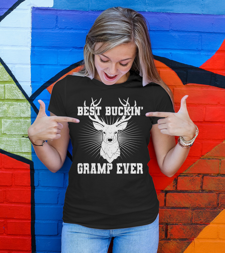 Best Buckin' Gramp Ever Deer Hunting Lover T-Shirt