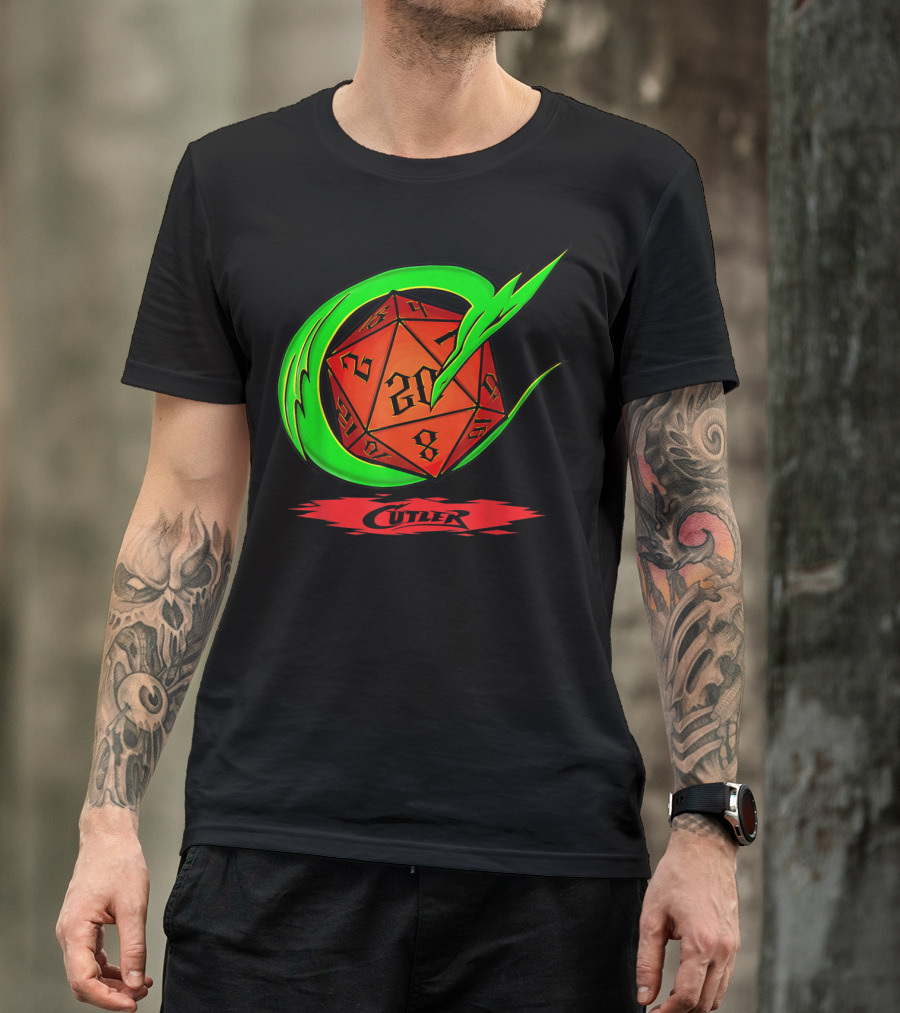Cutler Dragon D20 Dice Pro Wrestler T-Shirt