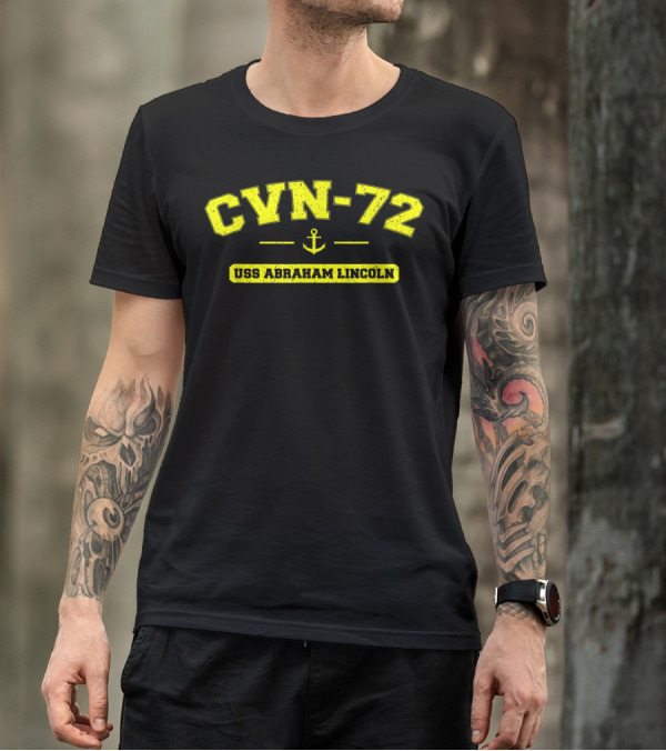 CVN-72 USS Abraham Lincoln Navy Ship Anchor T-Shirt
