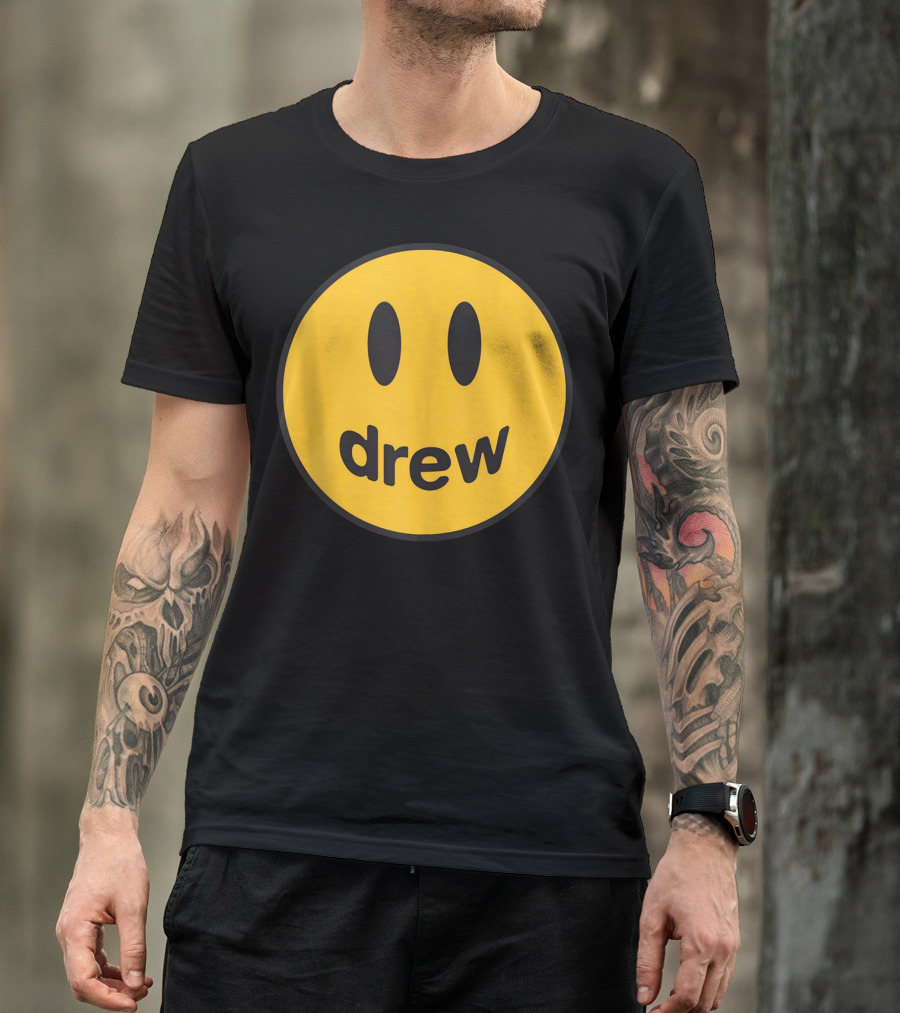 Drew Yellow Smiley Face Icon T-Shirt