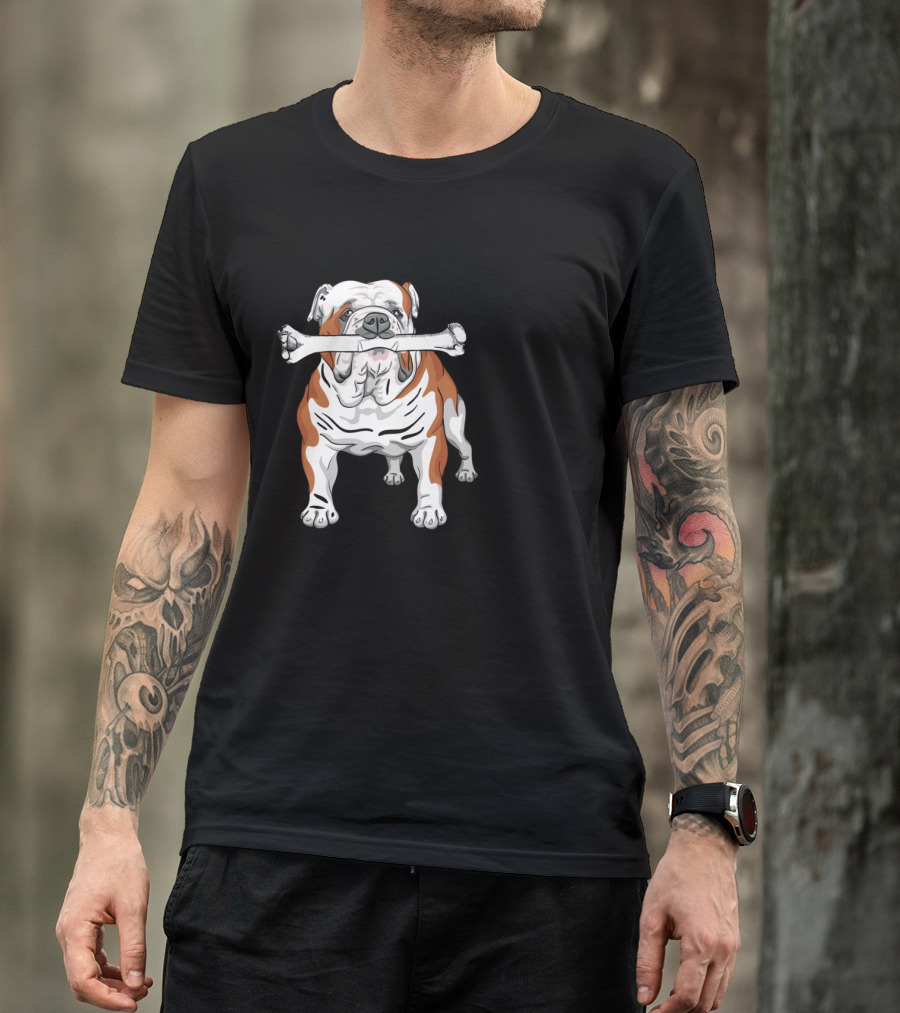 English Bulldog I Found This Humerus T-Shirt