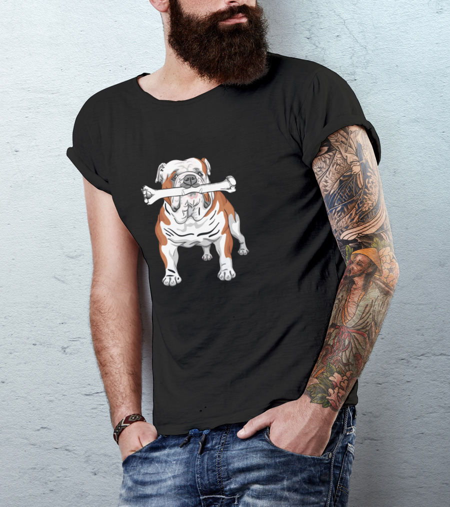 English Bulldog I Found This Humerus T-Shirt