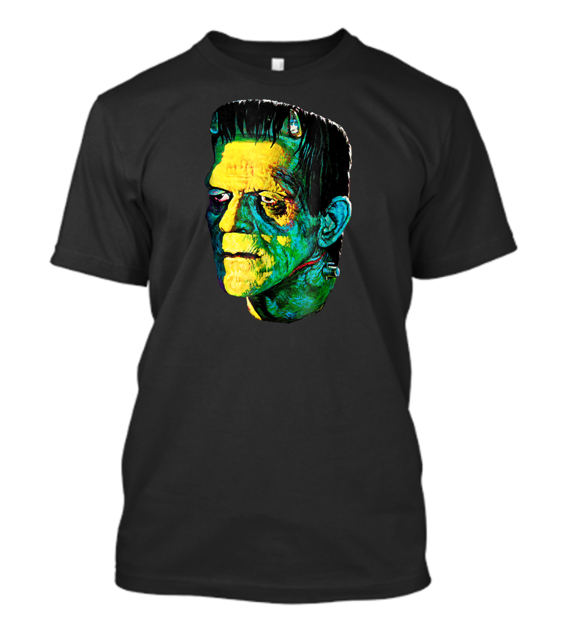 Karloff Frankenstein Monster Horror Movie Fan Iconic Colorful T-Shirt