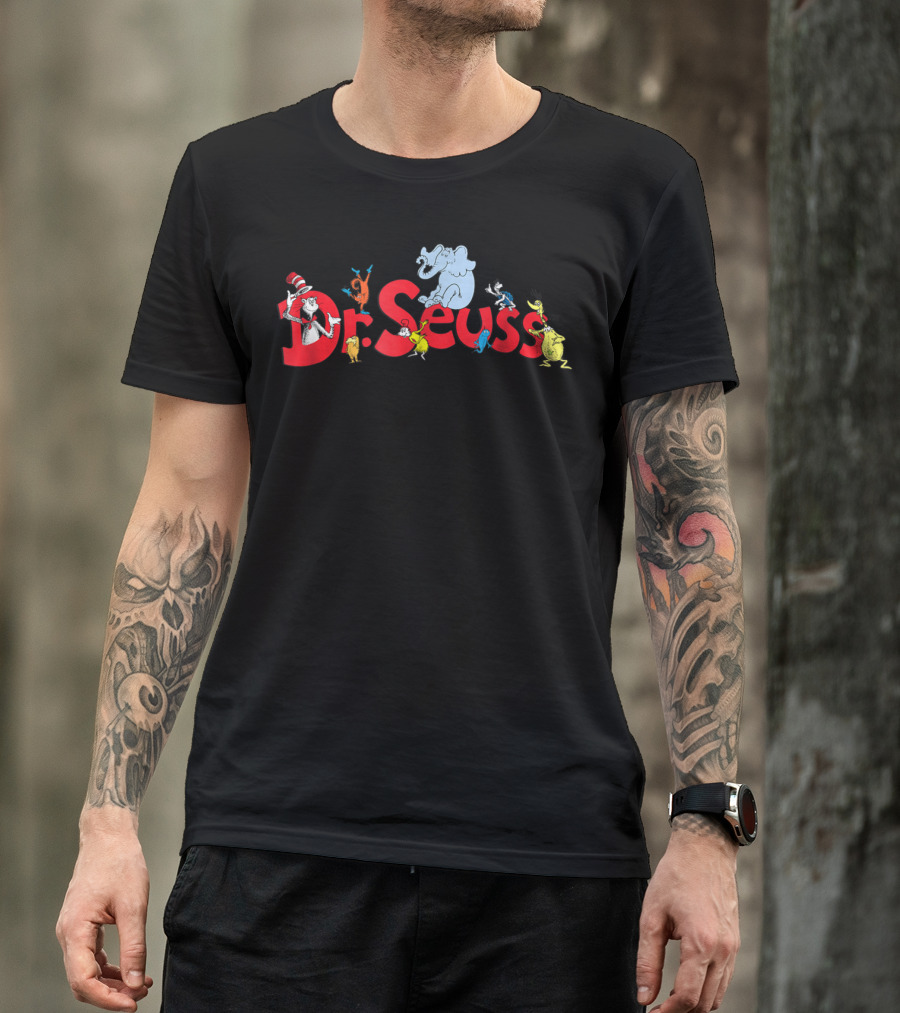 Dr. Seuss Cat In The Hat Horton Grinch Lorax Characters T-Shirt