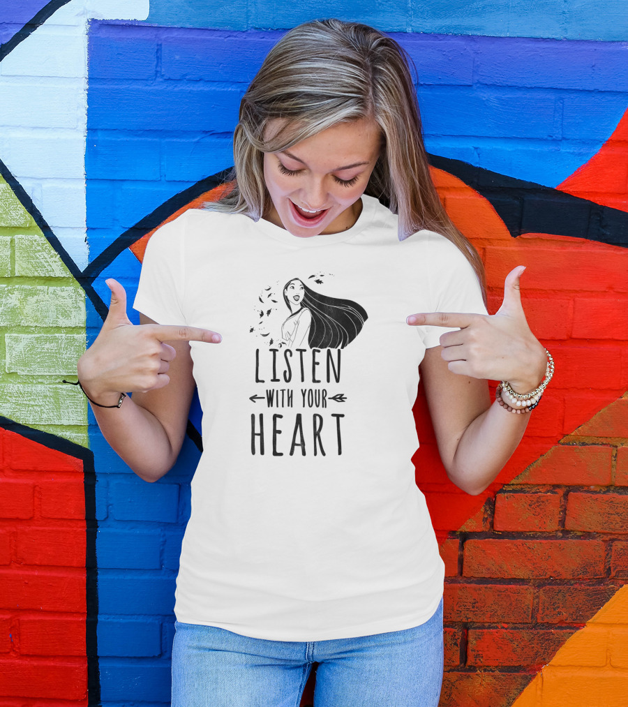 Disney Pocahontas Listen With Your Heart Arrow T-Shirt
