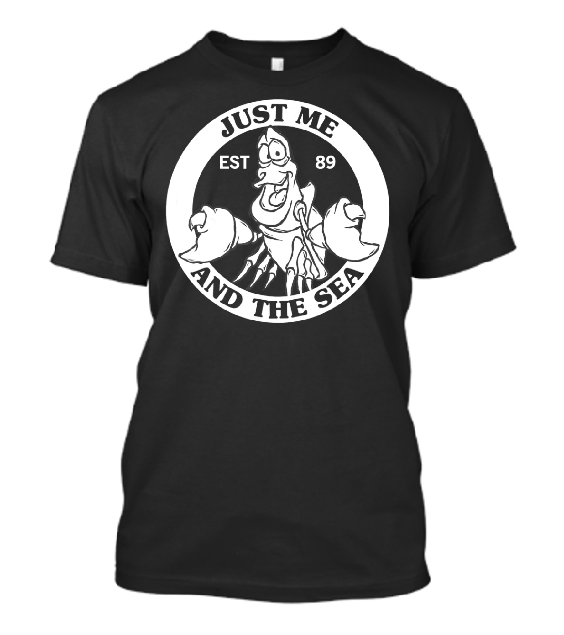Disney Little Mermaid Sebastian Just Me And The Sea EST 89 T-Shirt