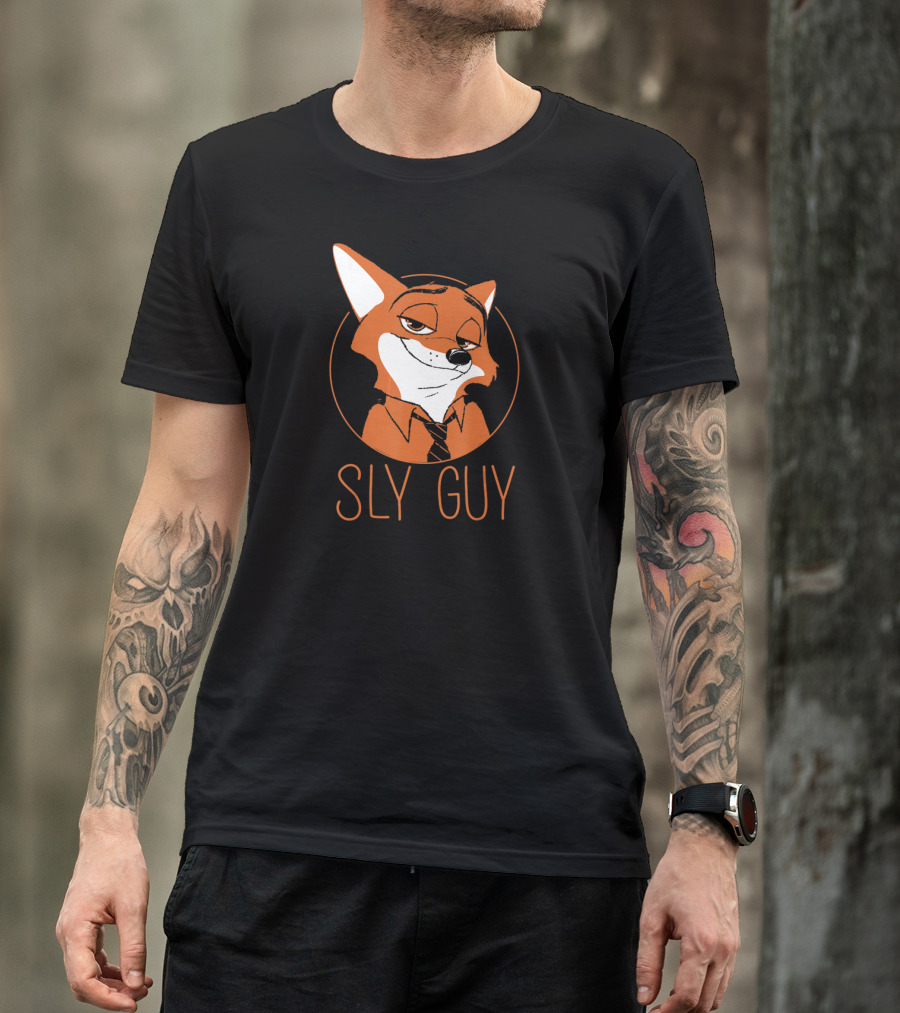 Disney Zootopia Nick Wilde Sly Guy Fox Character T-Shirt