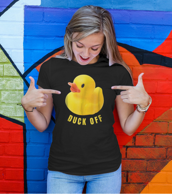 DUCK OFF Cute Duck Rubber Duckling T-Shirt